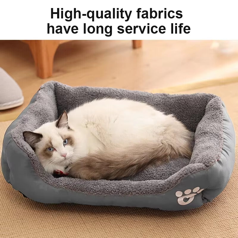 [UK Stock] L-3XL Dog Bed Sofas Plush Kennel Washable Cat Mat Mattress Pet Cushion Dog Bed Warm House Autumn Winter Pet Supplies