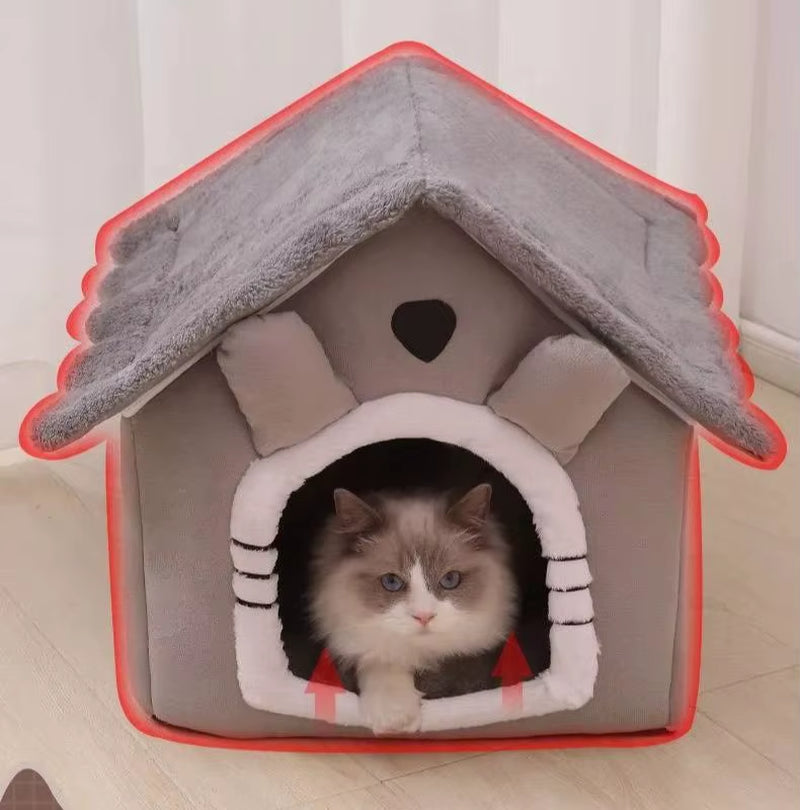 1Pcs Cats and Dogs House House Small Dog Four Seasons General Can Be Dismantled and Washed Dog House Pet Supplies Pet Bed