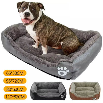 [UK Stock] L-3XL Dog Bed Sofas Plush Kennel Washable Cat Mat Mattress Pet Cushion Dog Bed Warm House Autumn Winter Pet Supplies